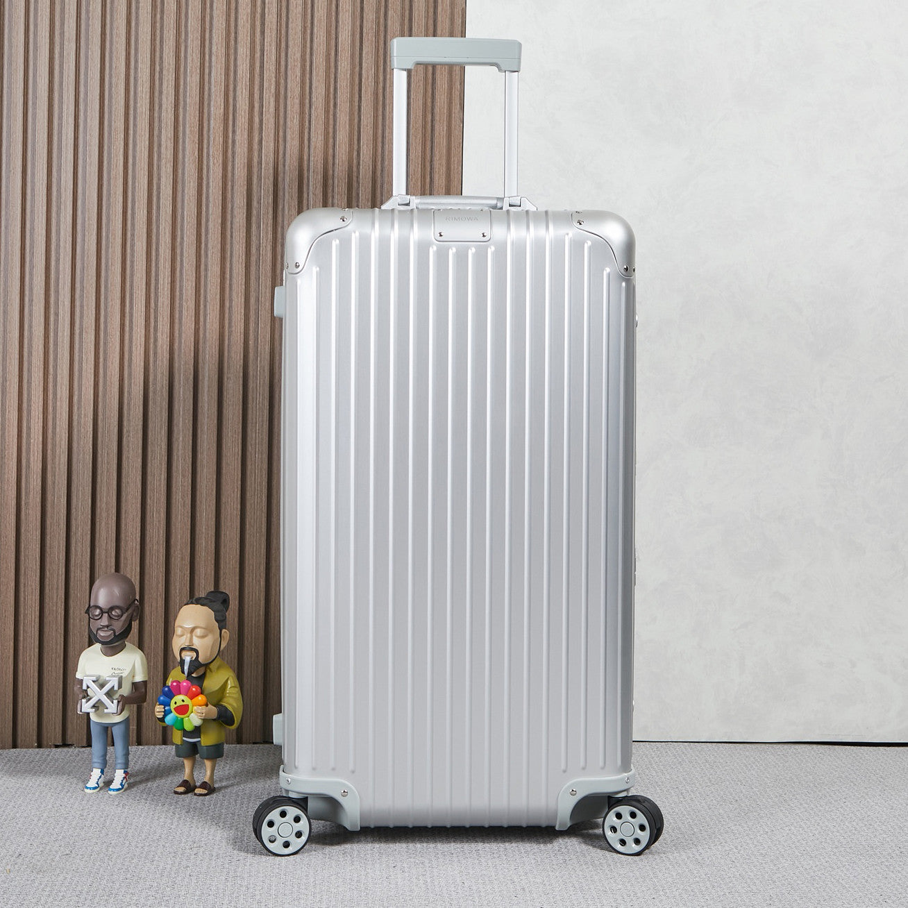 Rimowa Men's And Women's Fashion Classic Solid Color Checked Luggage With Retractable Handle 33-inch Suitcase Checked Luggage Bag Bags #79299