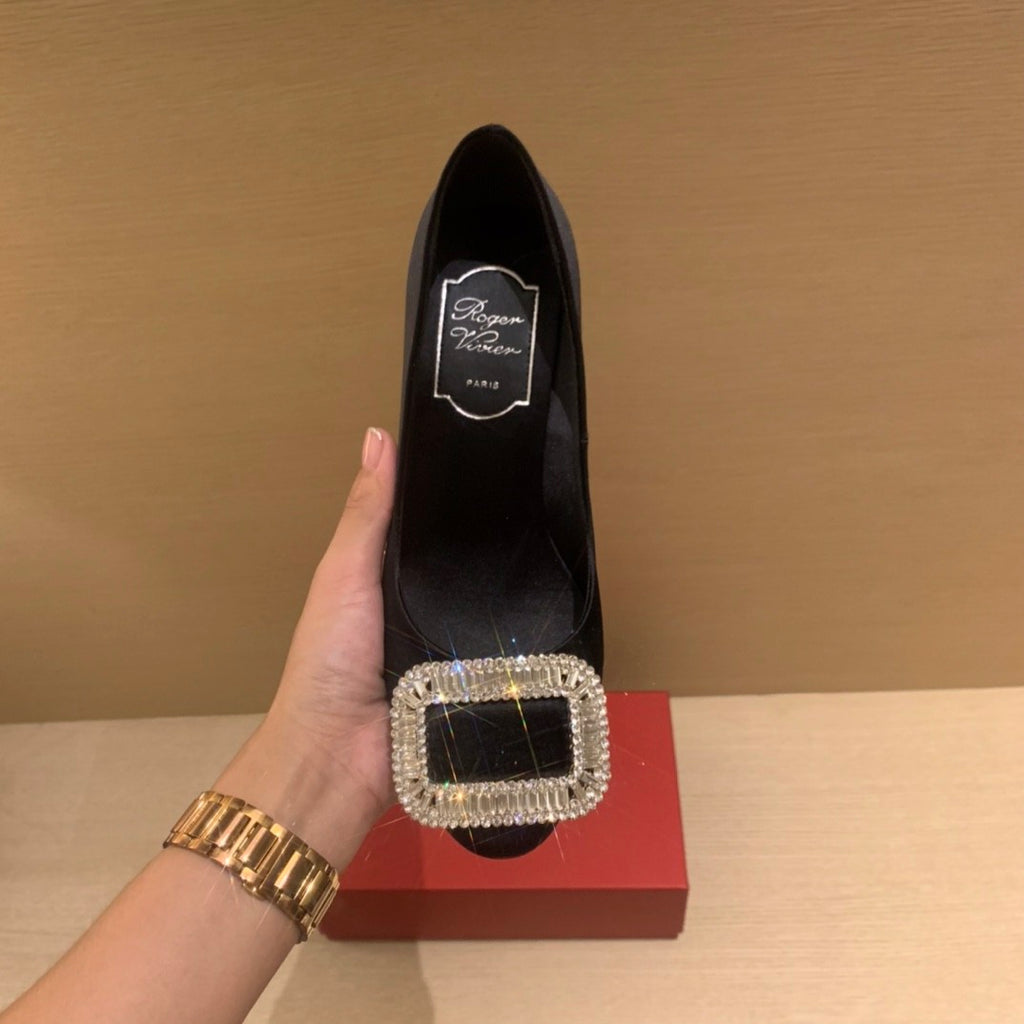Roger Vivier Silk 6.5cm High Heels#336056