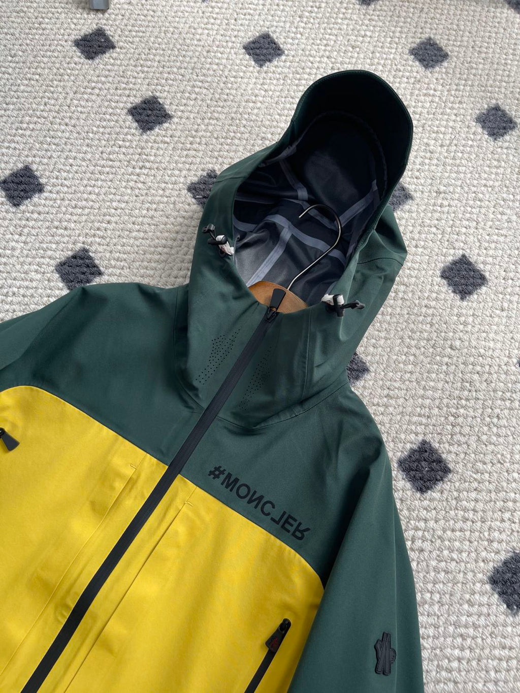 Moncler Men's Autumn and Winter Colorblocking Hooded Casual Zipper Long Sleeve Ski Jacket #73952