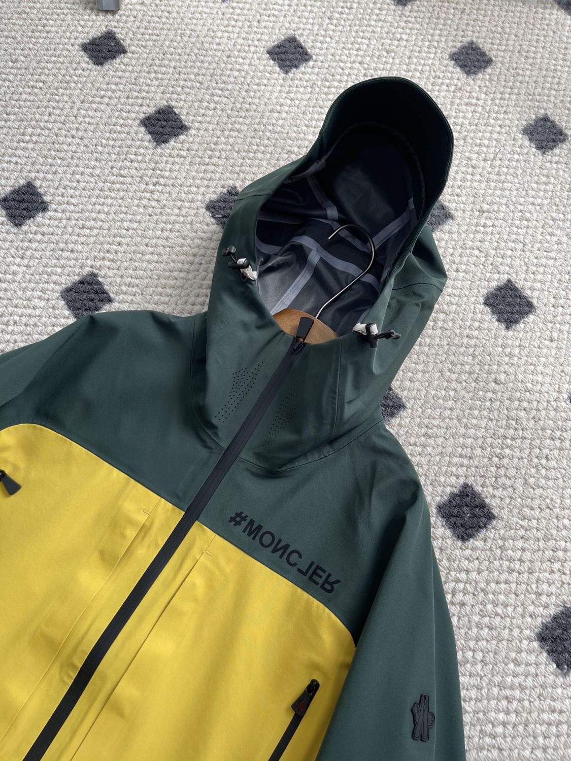 Moncler Men's Autumn and Winter Colorblocking Hooded Casual Zipper Long Sleeve Ski Jacket #73952