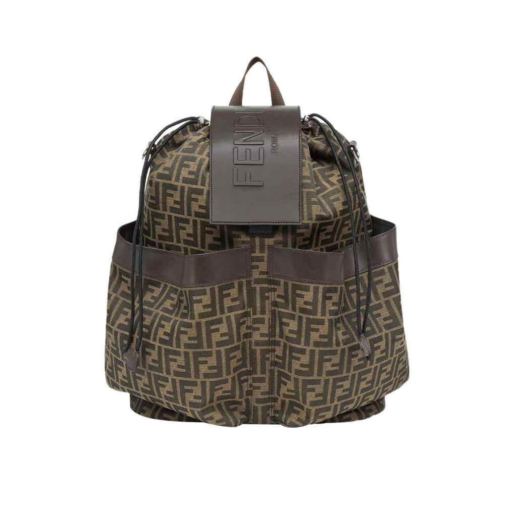 Fendi Unisex Fashion Classic Monogram Multi-Function Drawstring Backpack Tote Bag Bags #78816