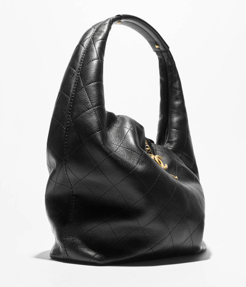 Chanel 26 Women's Large Hippie Bag Calfskin And Gold-tone Metal Bobo Haas Calfskin #332931