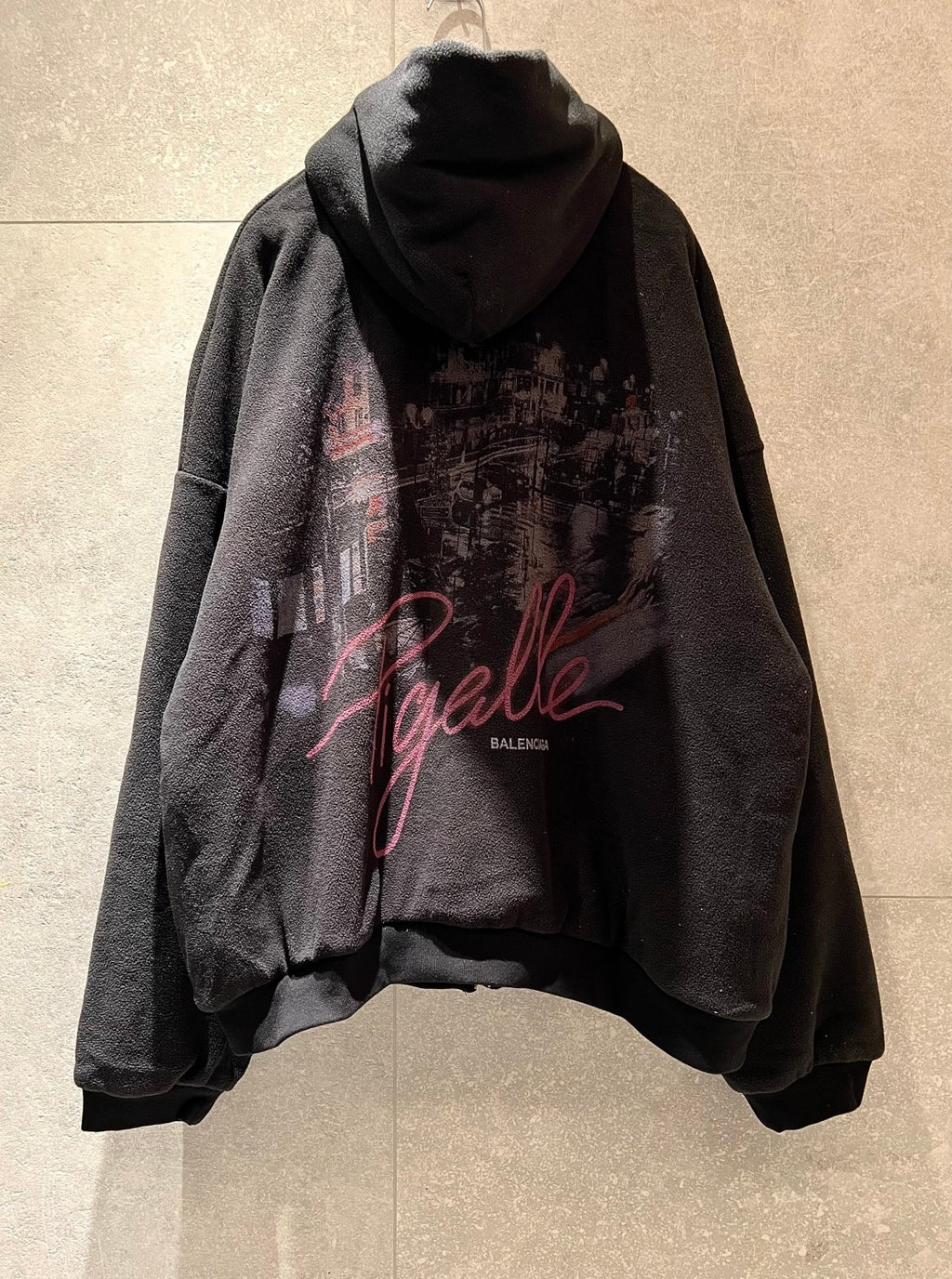 Balenciaga Men's And Women's Spring/Fall Fashion Casual Solid Color Hooded Zipper Classic Print Long Sleeve Jacket #78887