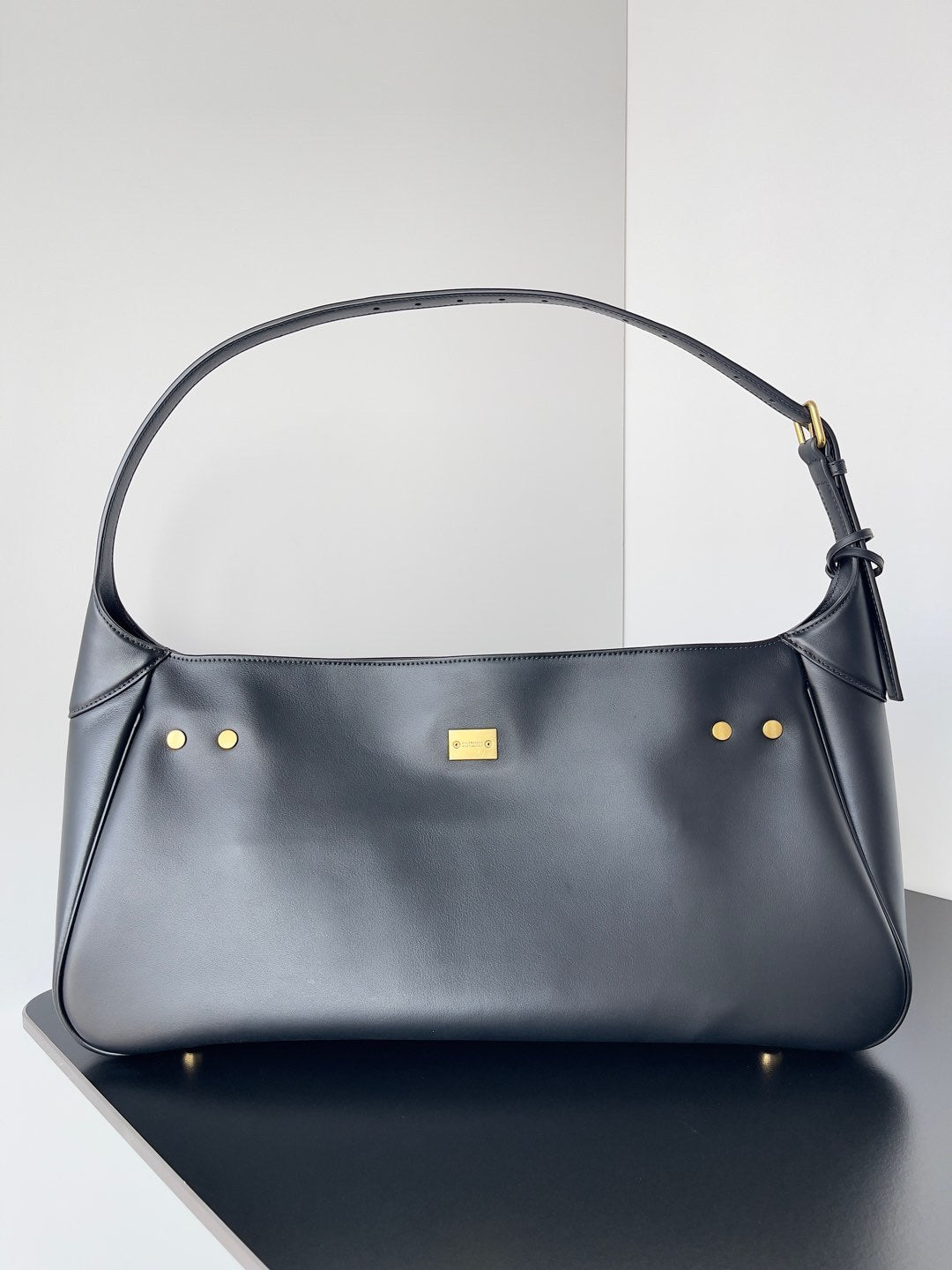 Balenciaga Women's Bel Air Series Large Leather Handbags Solid Color Casual Shoulder Bag Bags 8057602ABAW1000 Ngvp #9932