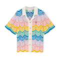 Casablanca Paris Gradient Wave Knit Shirt Shorts #336937