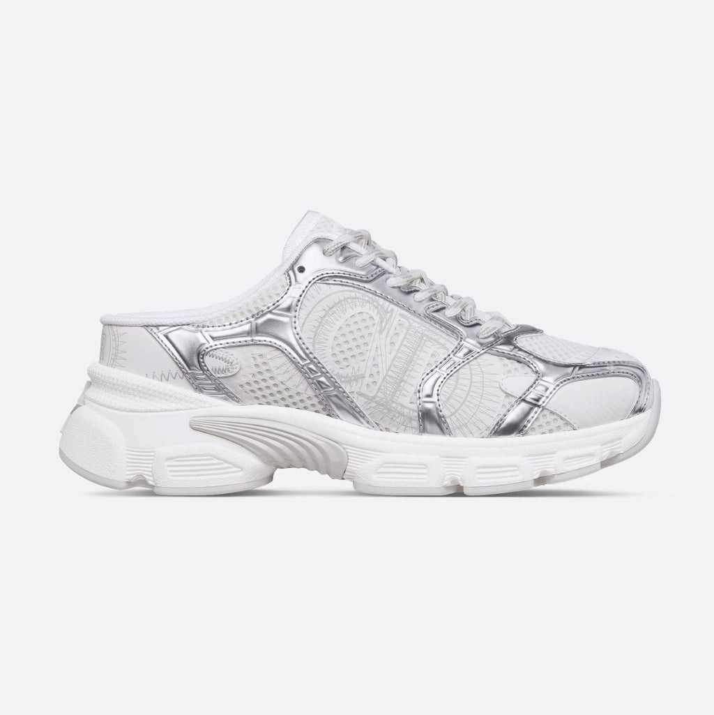 Dior Chrono Women's Spring/autumn Two-tone Mesh Fabric Round Toe Lace-up Slip-on Low-top Shoes Fashion Casual #78135