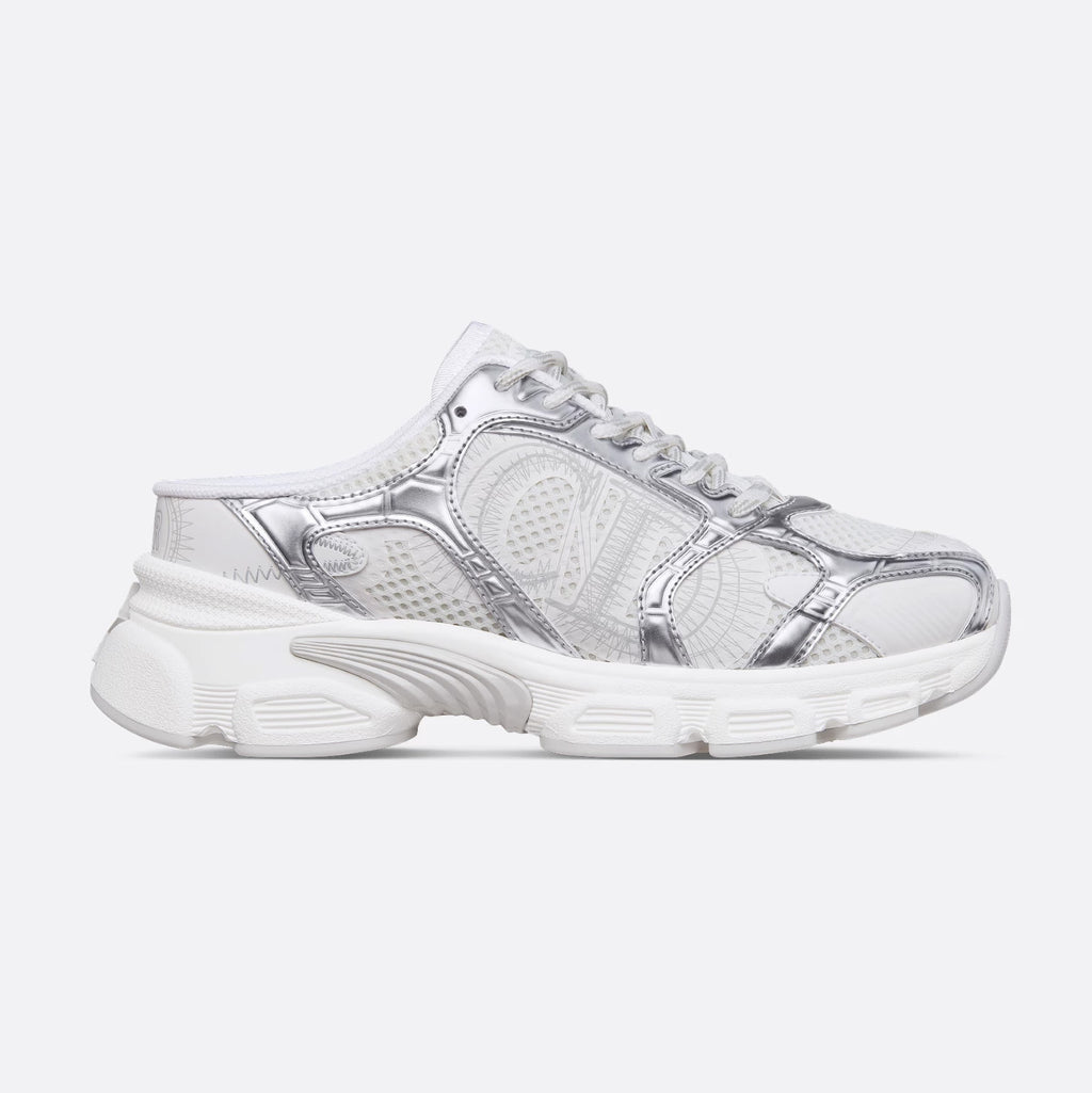Dior Chrono Women's Spring/autumn Two-tone Mesh Fabric Round Toe Lace-up Slip-on Low-top Shoes Fashion Casual #78135