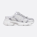 Dior Chrono Women's Spring/autumn Two-tone Mesh Fabric Round Toe Lace-up Slip-on Low-top Shoes Fashion Casual #78135