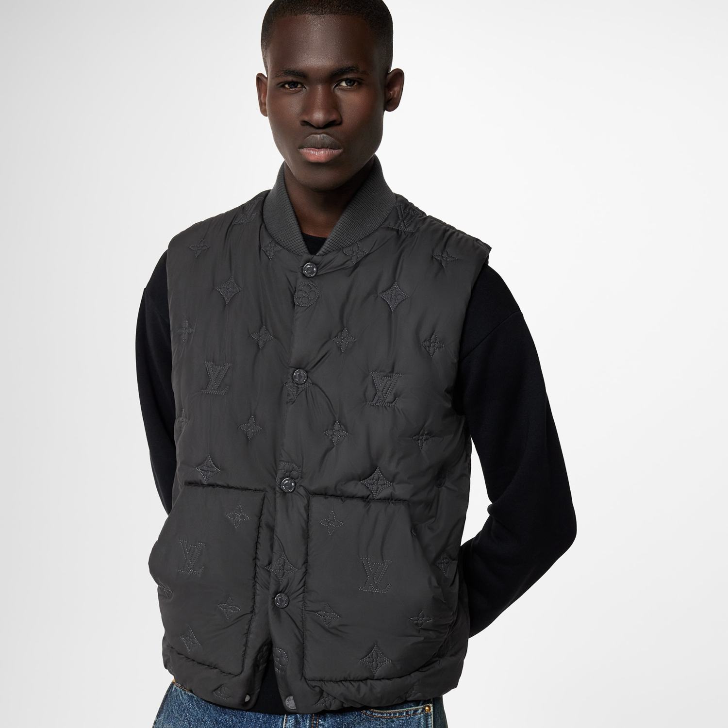 Louis Vuitton Sleeveless Puffer Down Vest Jacket #96235