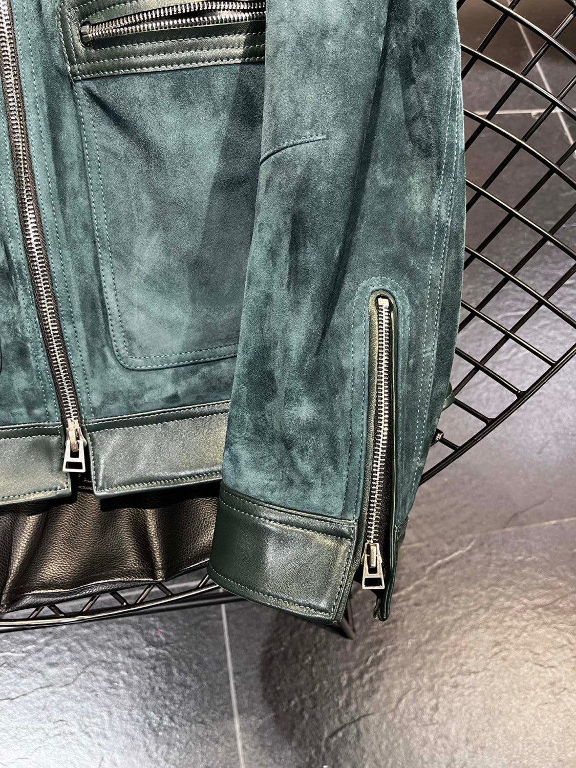 Tom Ford Suede Zip Lapel Jacket #96185