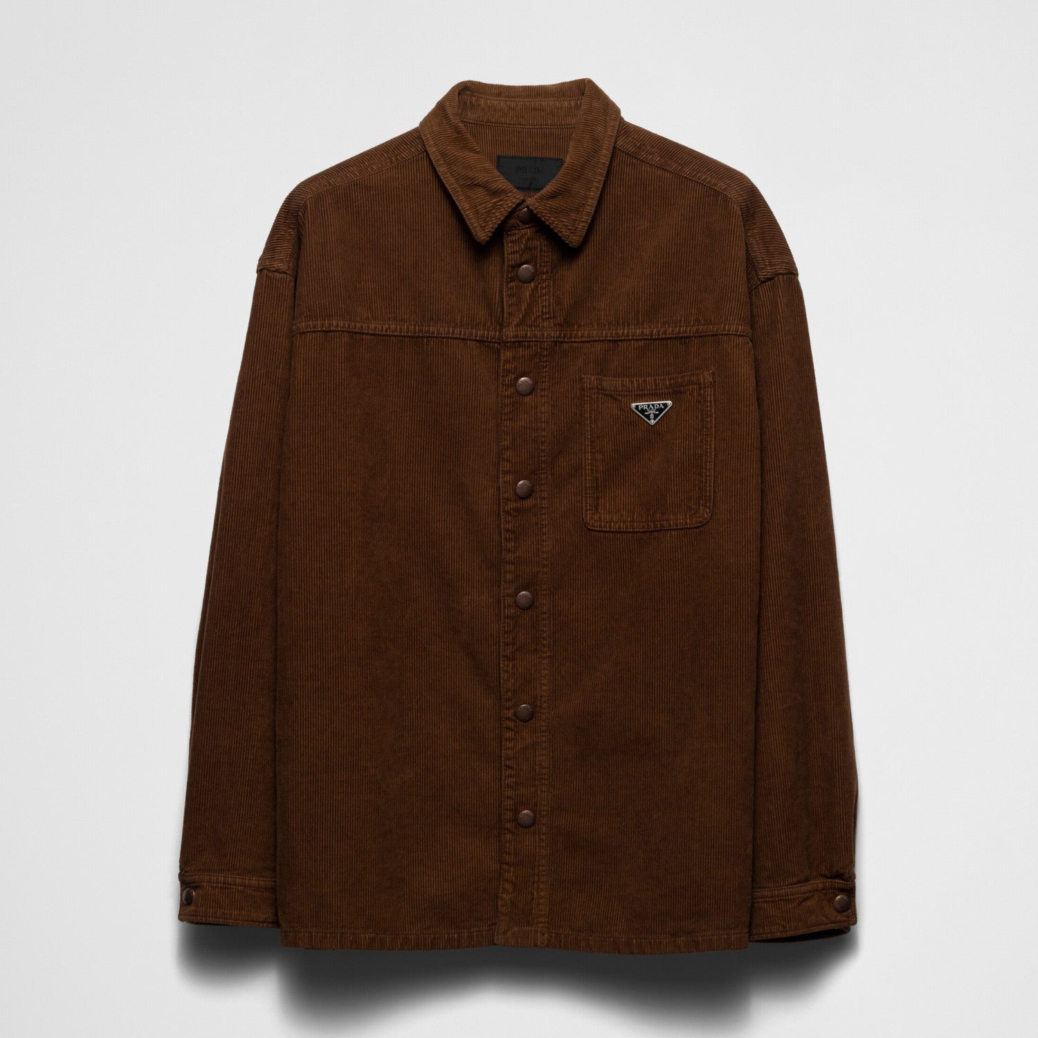Prada Men's Spring and Autumn Solid Color Corduroy Single Breasted Lapel Long Sleeve Jacket Pants Set Suit #72275
