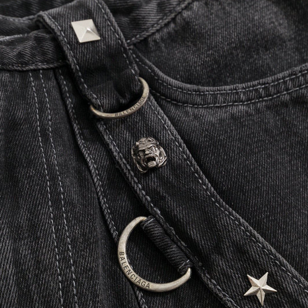 Balenciaga Multi-Pocket Zipper Jeans Pants #53995