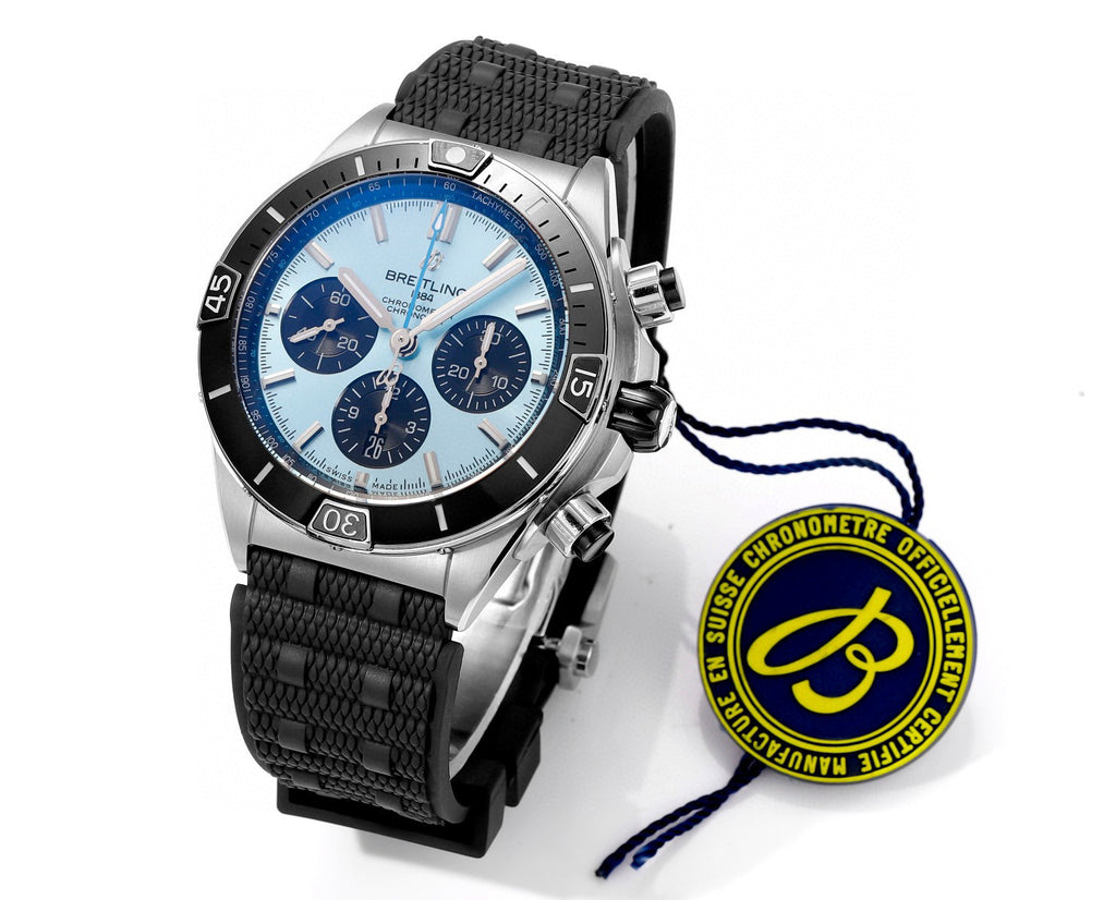 Breitling Silicone Bracelet Mechanical Watch #96675