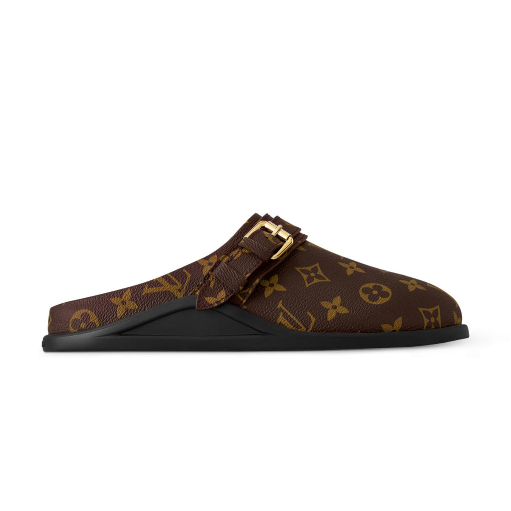 Louis Vuitton LV To-Go Comfort Women's Summer Alphabet Print Suede Leather Birkenstock Sandals Shoes #77536