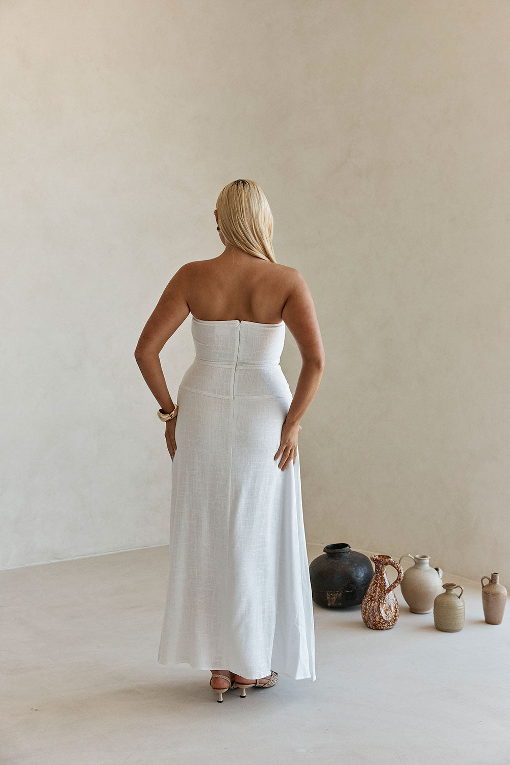 Palais Maxi Dress - White