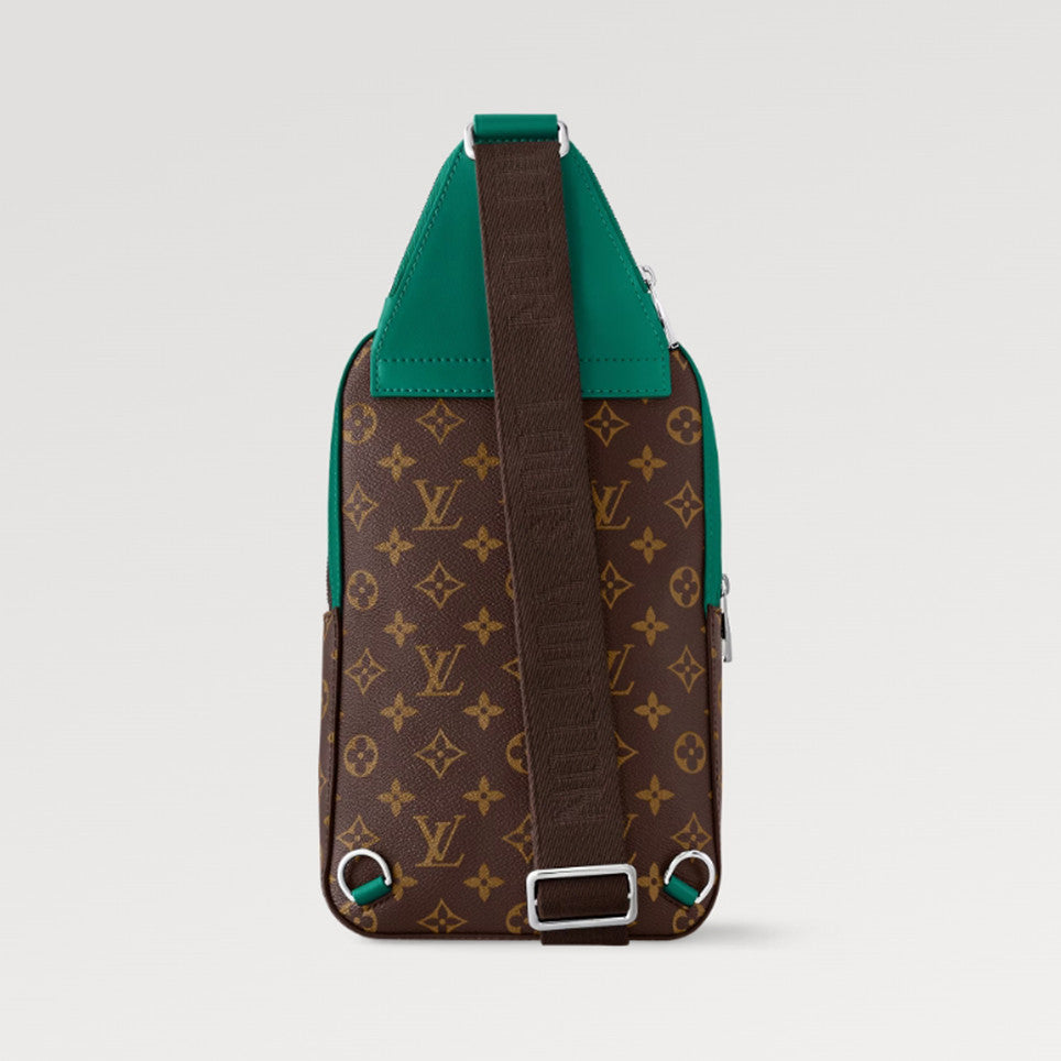 Louis Vuitton Men's AVENUE Shoulder Bag Letter Logo Zipper Closure Colorblocked Leather Casual Crossbody Bag Bags M12734 #81193