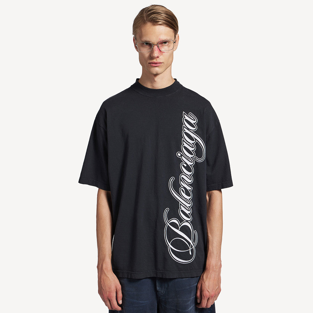 Balenciaga Cursive T-shirt Medium Fit #377640