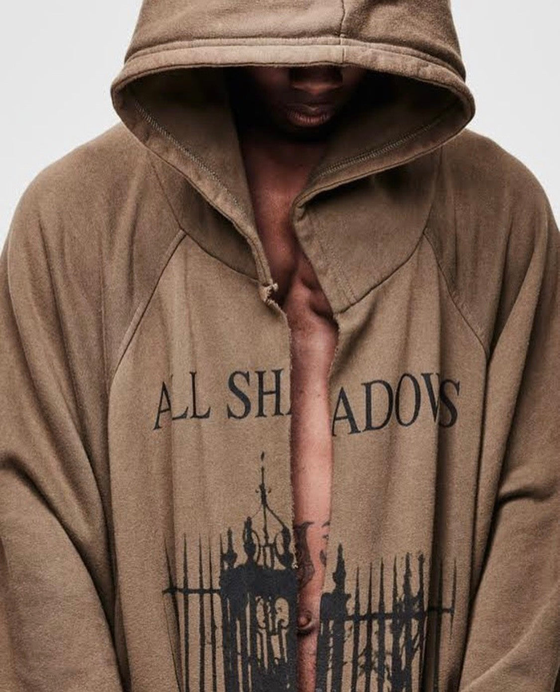 Raf Simons Men's Women's Vintage Loose Cardigan Sweatshirt Letter Printed High Street Trend Hooded Sweatshirt Jacket Ngvp #1629