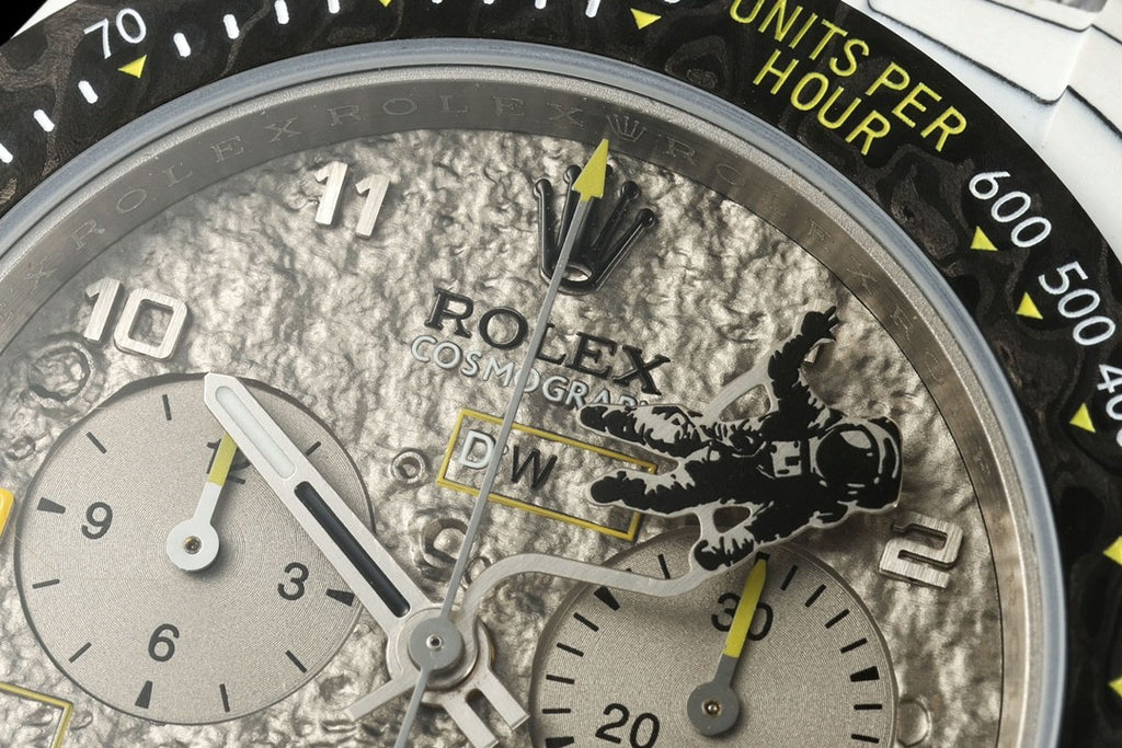 Rolex Men's Translucent Astronaut 3-D Embossed Moon Dial Mechanical Watch #72539