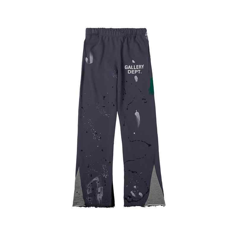 Gallery Dept Men's Spring And Autumn High Street Trend Structure Splicing Splash Ink Casual Sweatpants American Fashion Casual Straight Casual Pants #71782