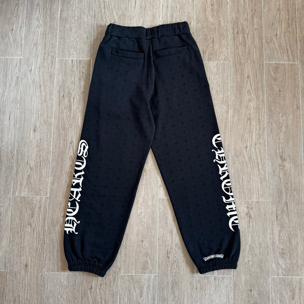 Chrome Hearts All Over Printed Dark Pattern Hooded Sweatshirt Pants #375728