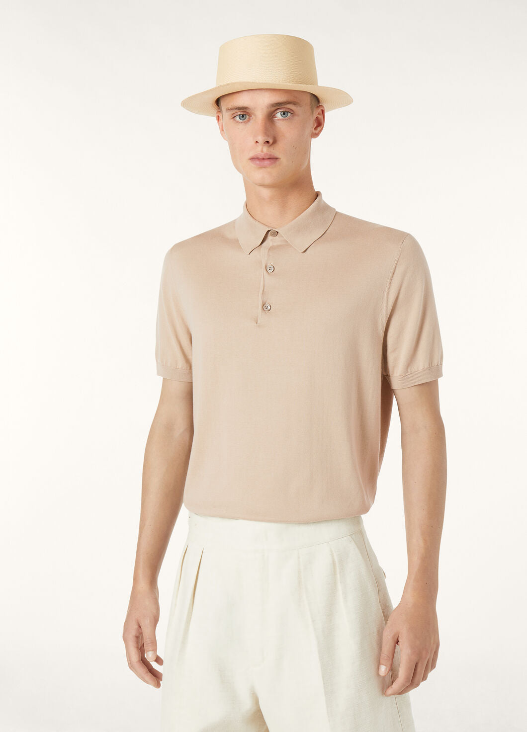 Loro Piana Men's Polo Shirt Solid Color Lapel Button Straight Knit T-shirt Fashion Casual Trend Comfortable T-shirt Ngvp #2416