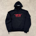 Vetements Men's High Street Dark Style Letter Print Hooded Sweatshirt Spring And Autumn Fashion Single Piece Peplum Loose Sweatshirt Ngvp #1177