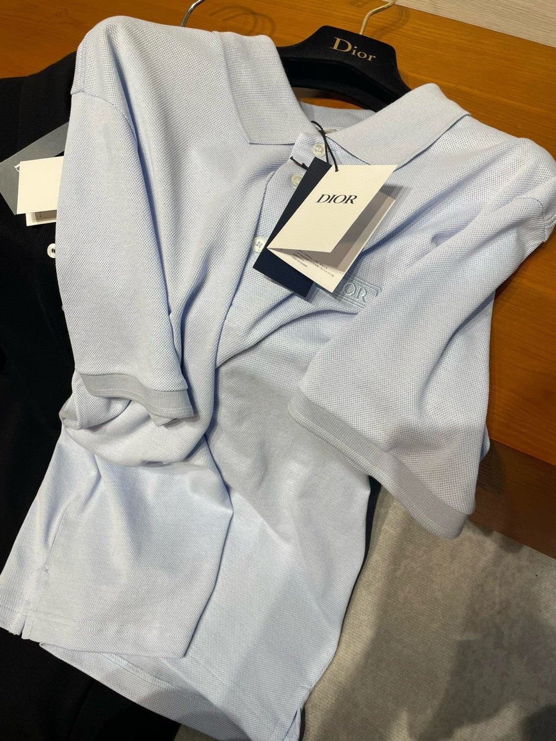 Dior Men's Summer Solid Color Logo Letter Embroidered Polo Shirt Short Sleeve T-Shirt #99633