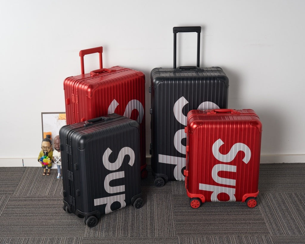 Supreme Fashion Logo Jacquard Shift Trolley Case Consignment Luggage Travel Out Box Solid Color Boarding Case Bag Bags #81717