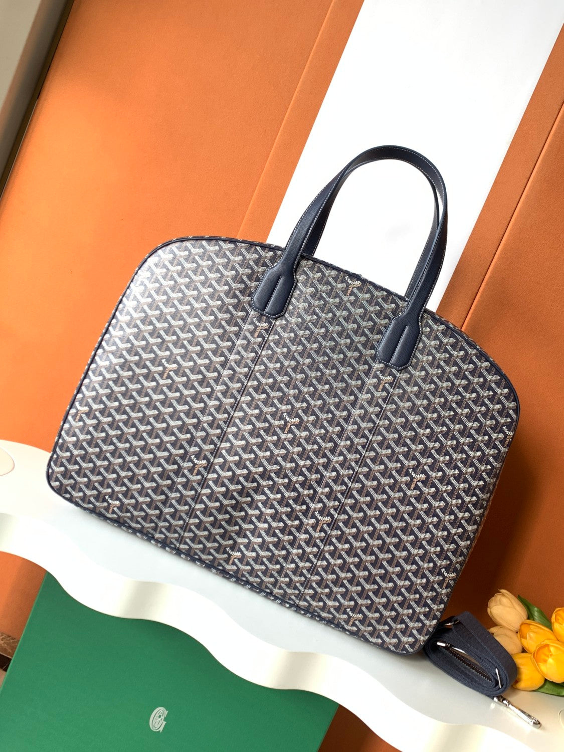 GOYARD Men's Women's Savile Row Clothes Bag Full Print Zipper Closure Handbag Solid Color Travel Bag Bags SAVIL2GMLTY01CL01P #77626