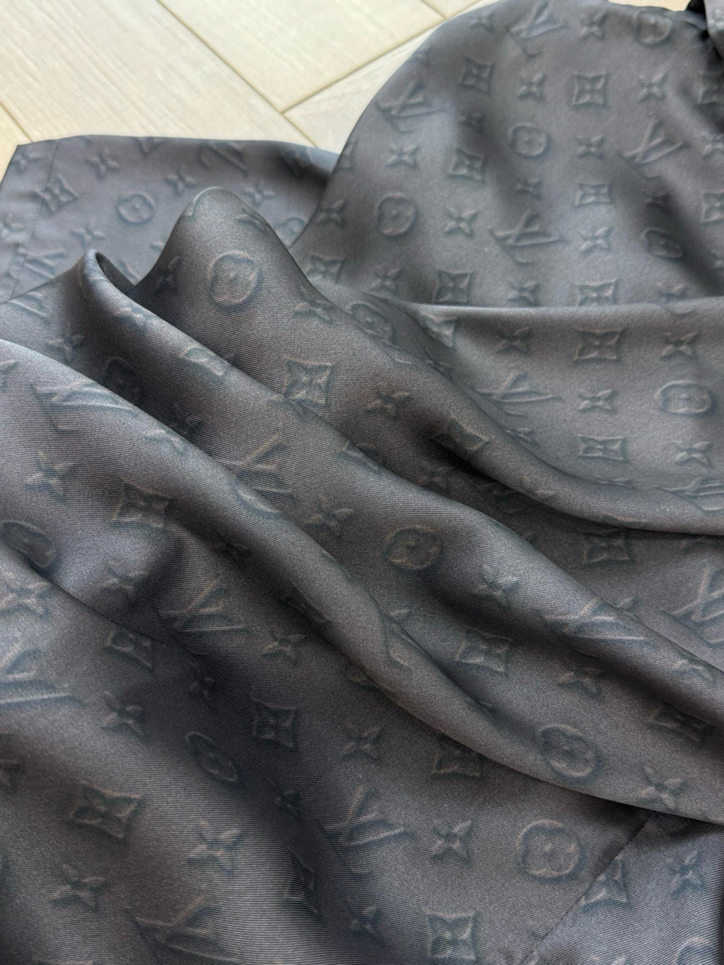 Louis Vuitton Men's Summer Logo Jacquard Single Breasted Casual Short Sleeve Shirt Stretch Waistband Shorts Set Suit #75979