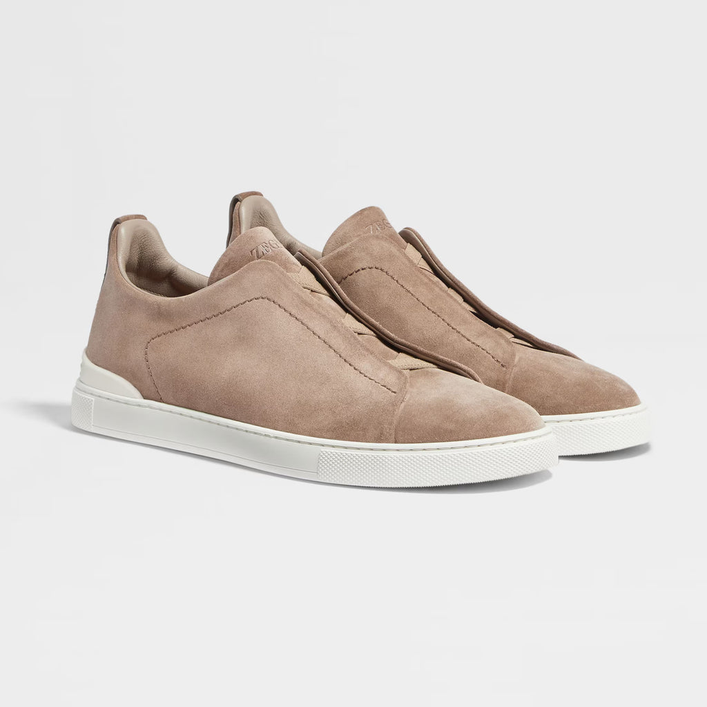 Ermenegildo Zegna Triple Stitchâ„?Men's Fall/Winter Fashion Luxury Casual Flat Low-Top Suede Loafers Shoes #79421