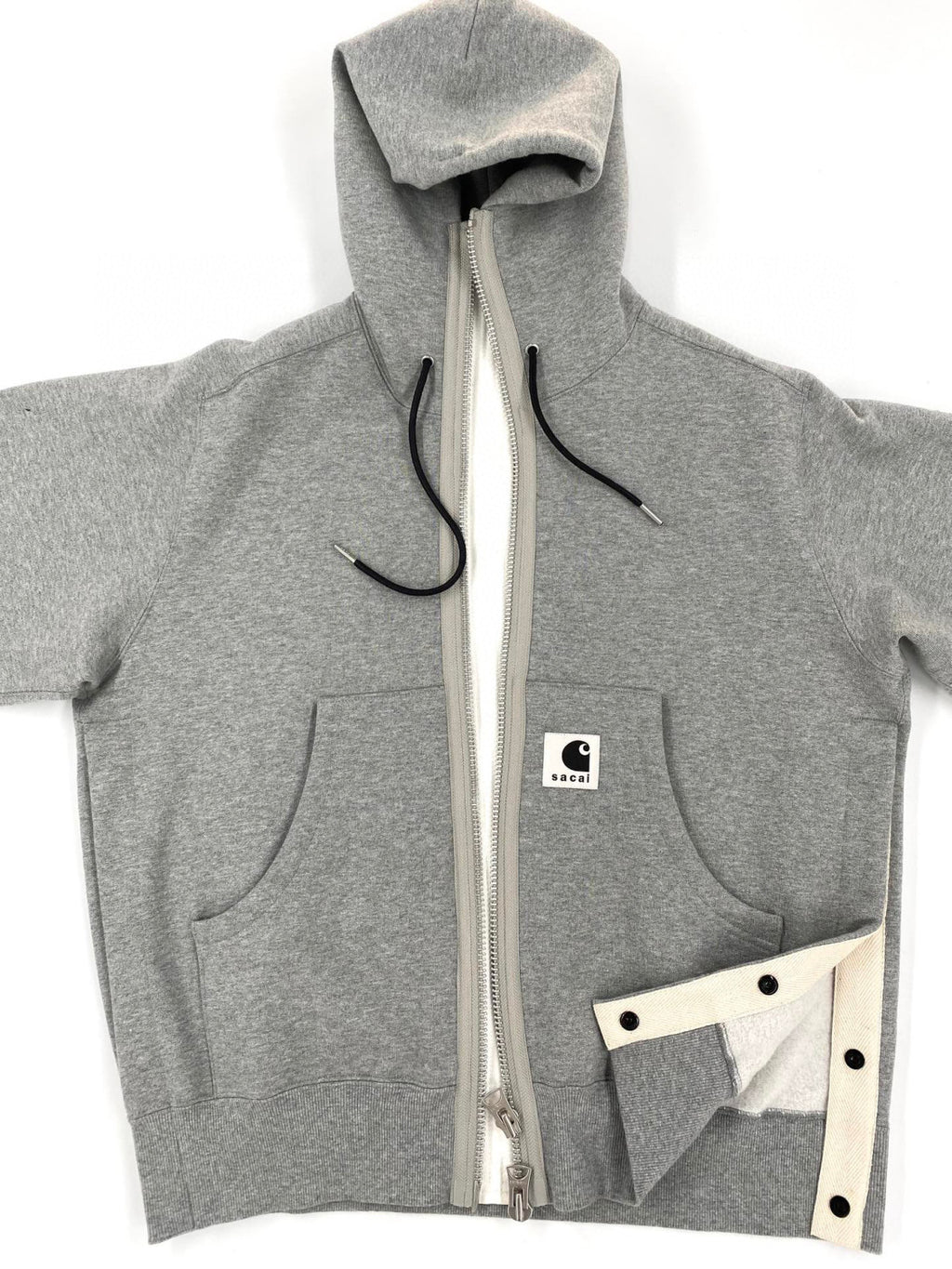 Sacai X CARHARTT Wip Hooded Long Sleeve Zipper Coat Jacket #21914