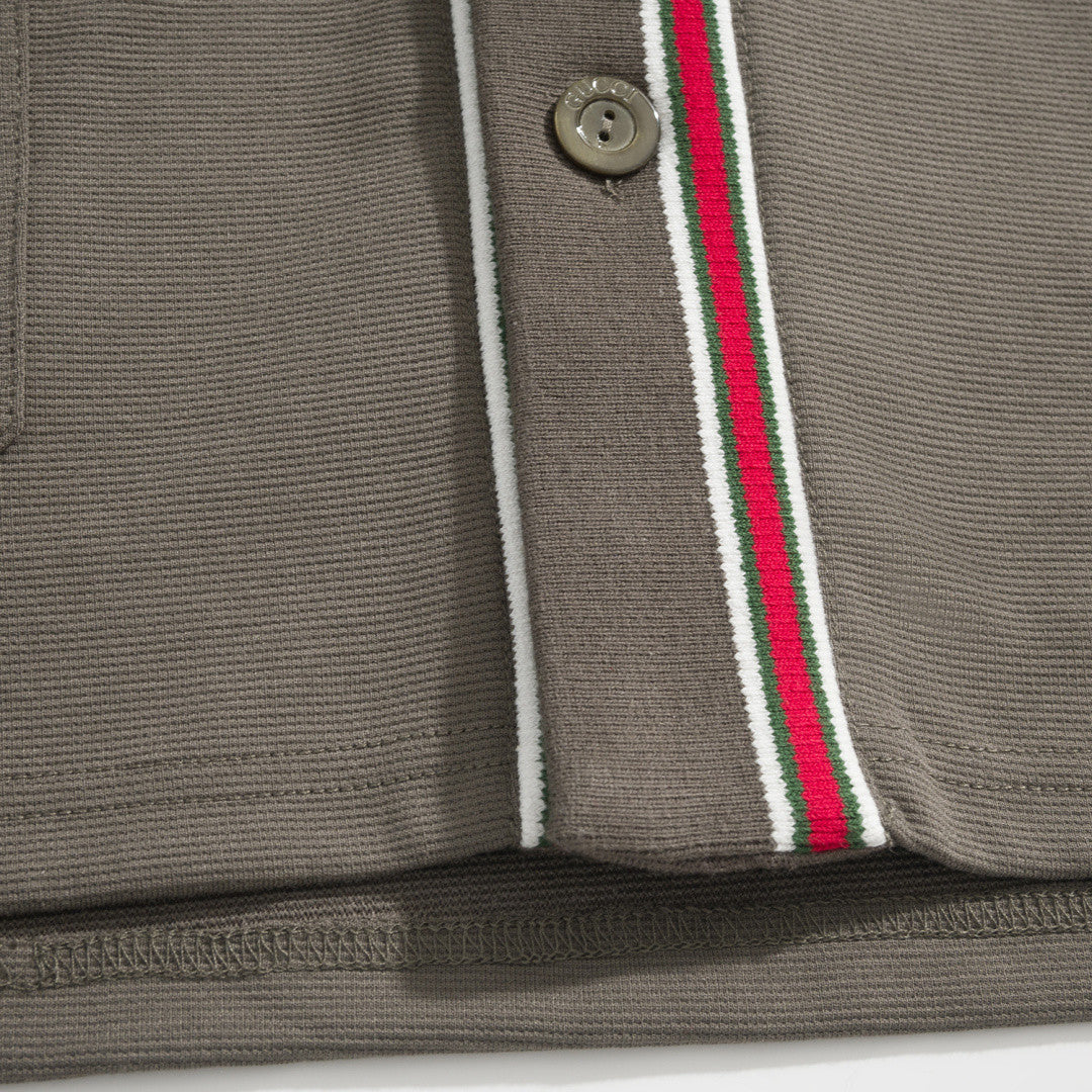 Gucci Cotton Piquet Polo Shirt With Embroidery #377961