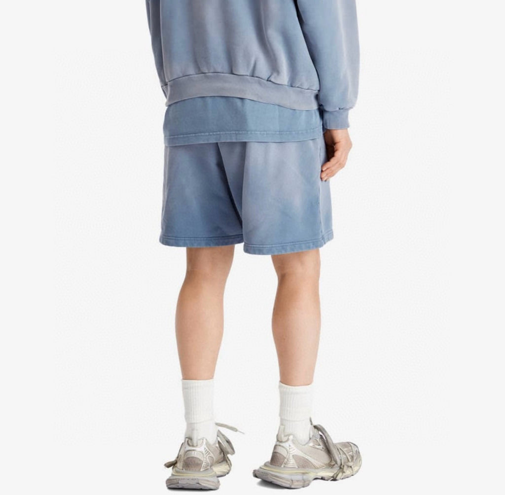 Balenciaga Men's Summer Logo Printed Elastic Waist Cotton Casual Loose Washed Gradient Political Campaign Shorts #71897