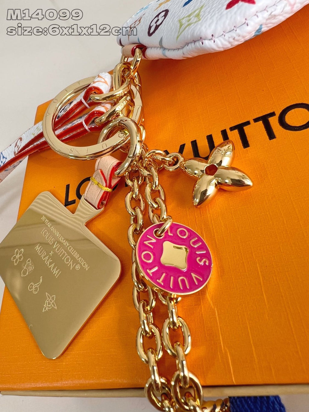 Louis Vuitton LV x TM Women's Chain Shoulder Strap Colorful Printed Shoulder Slanting Cell Phone Bag Bags #75244
