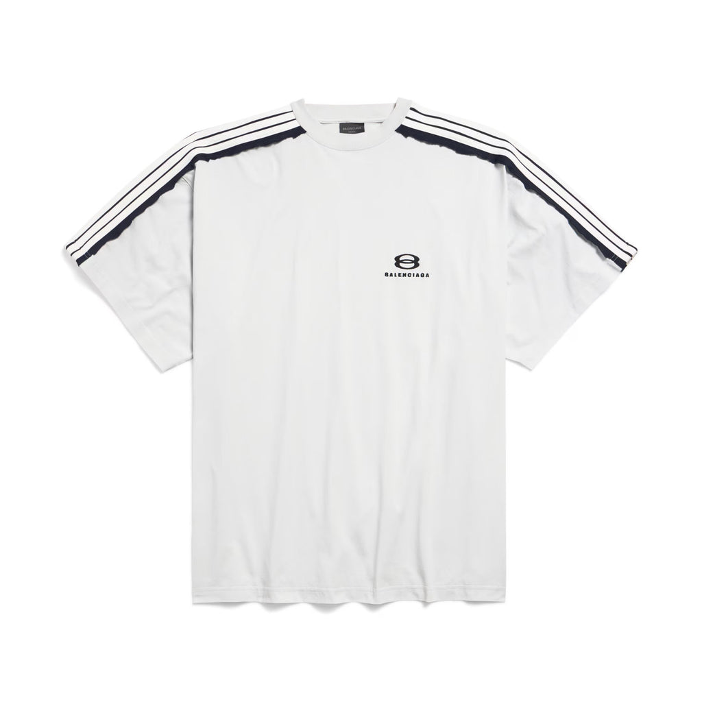 Balenciaga UNITY SPORTS ICON Men's Summer Solid Color Crew Neck Cotton Short Sleeve Silhouette T-Shirt #77742