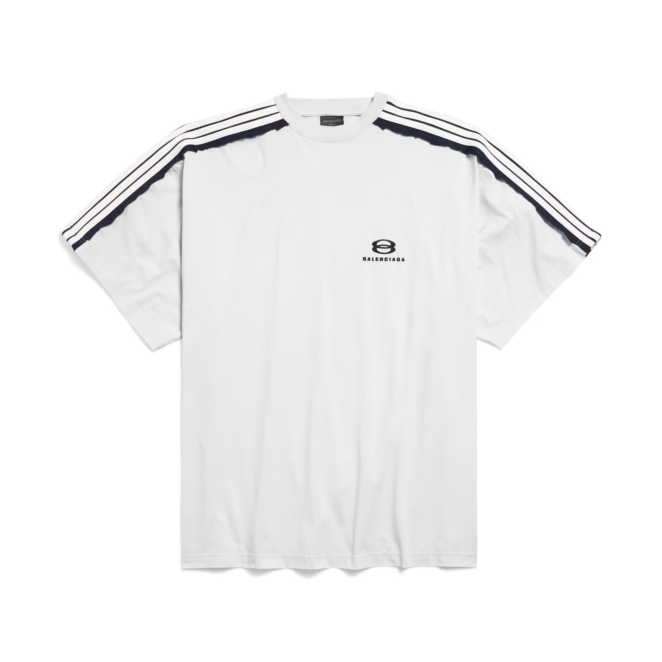 Balenciaga UNITY SPORTS ICON Men's Summer Solid Color Crew Neck Cotton Short Sleeve Silhouette T-Shirt #76537
