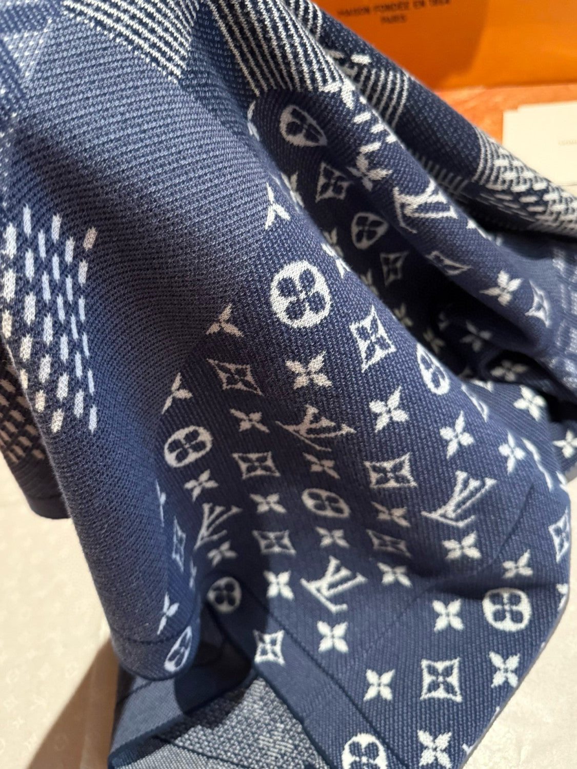 Louis Vuitton x Men's Letter Print Plaid Knit Summer Crew Neck Short Sleeve Solid Color T-Shirt #81354