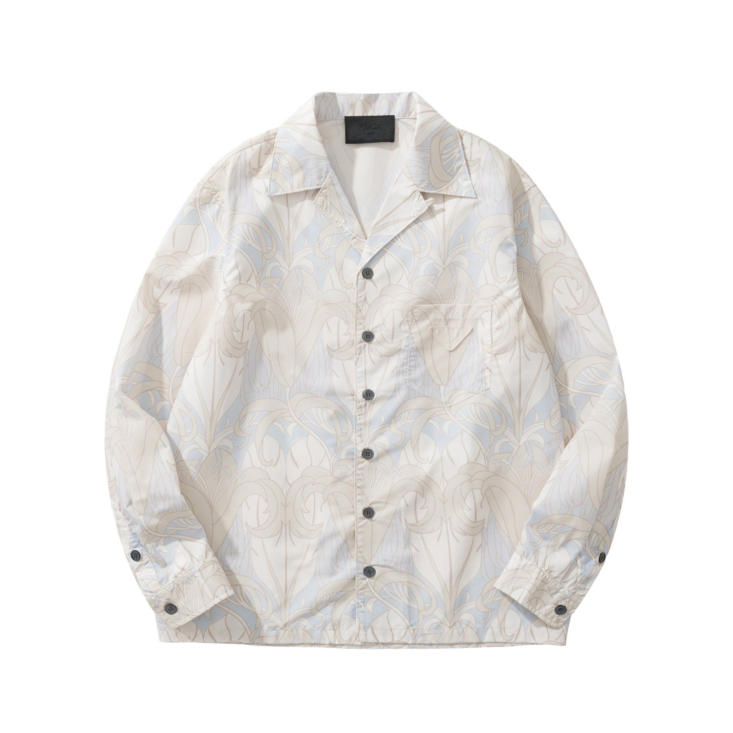 PRADA Black steel Timecapsule Printed Cotton Shirt #377112