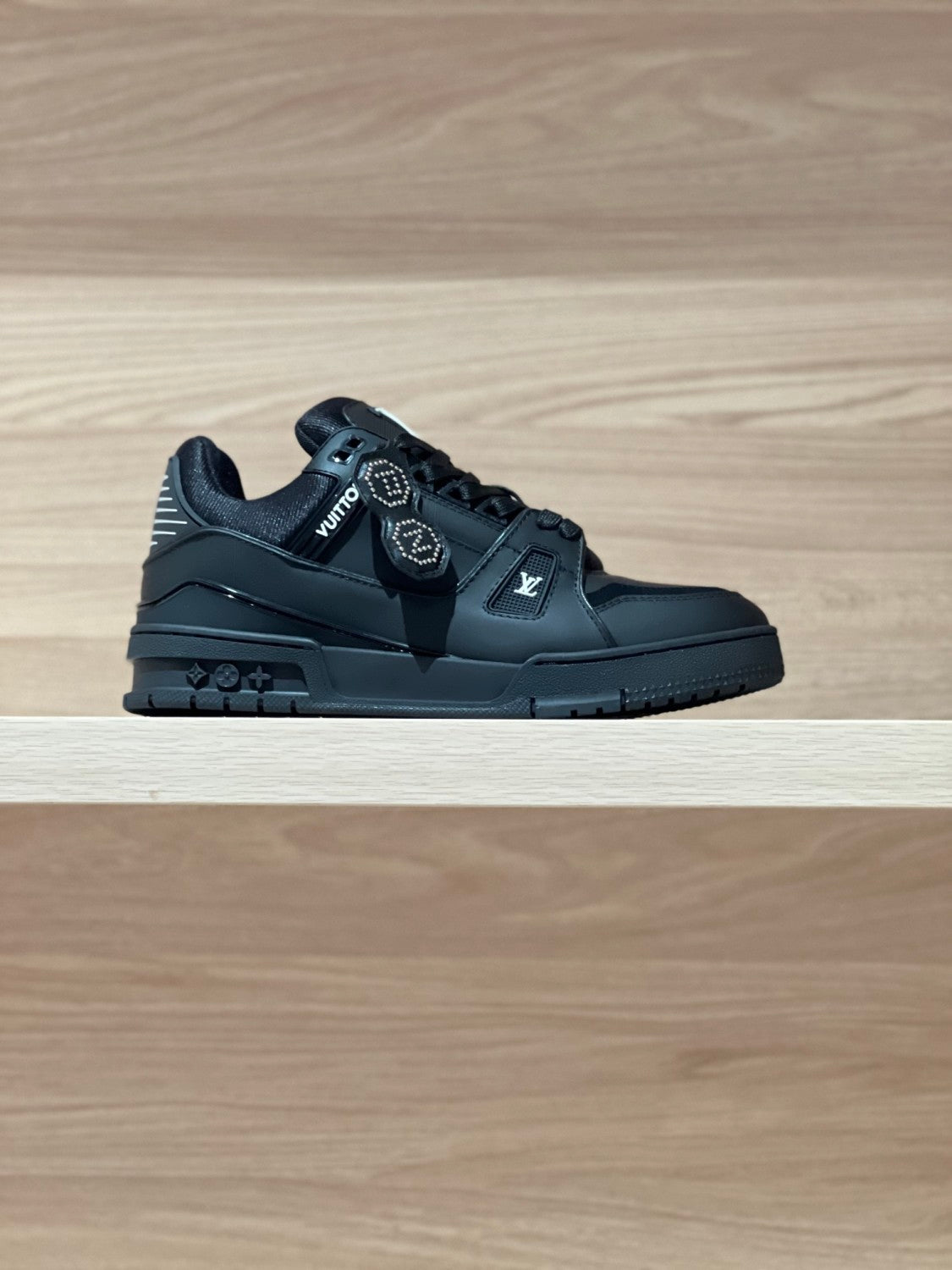 Louis Vuitton LV TRAINER Men's And Women's Classic Fashion Casual Cowhide Round Toe Lace Up Low Top Sneakers Shoes #78219
