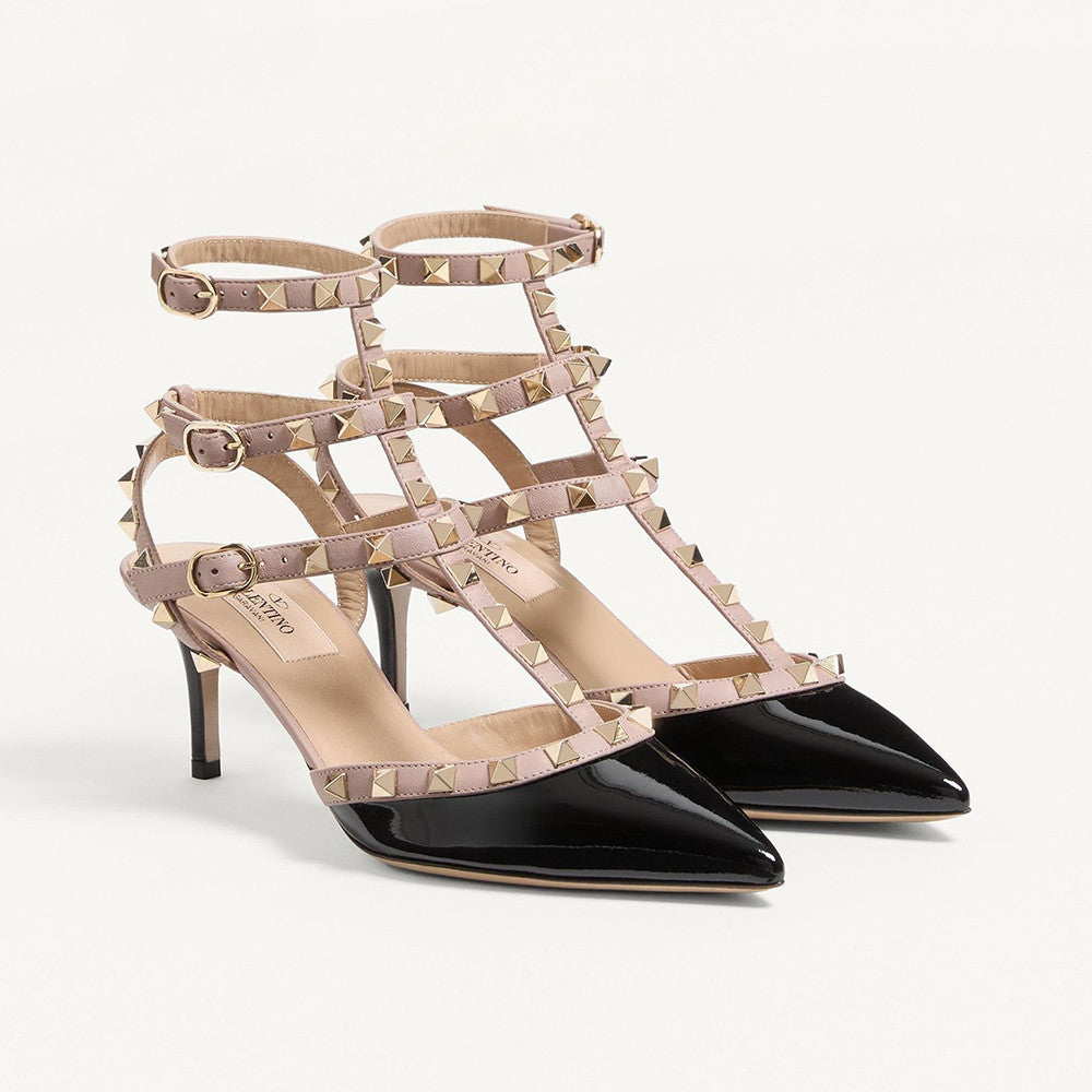 Valentino Rockstud Caged Pump 65mm Poudre #334615