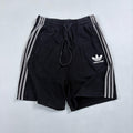 Balenciaga X Adidas Men's and Women's Summer Solid Color Stretch Waist Tie Cotton Shorts #77323