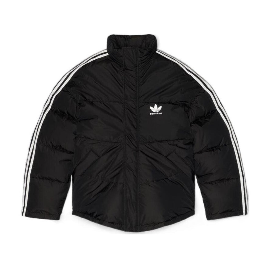 Balenciaga X Adidas Men's Winter Black Logo Print Stand Collar Puffer Down Jacket #73539