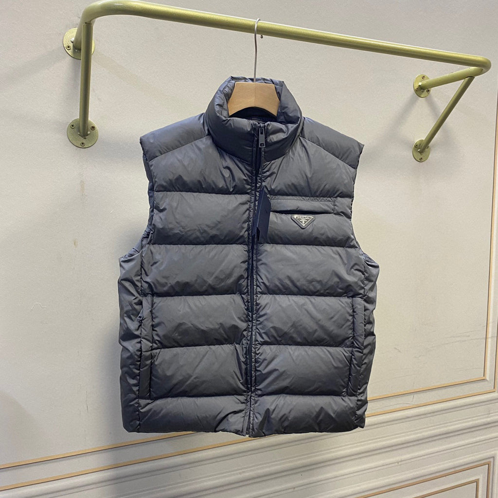 Prada Striped Sleeveless Down Vest #22111