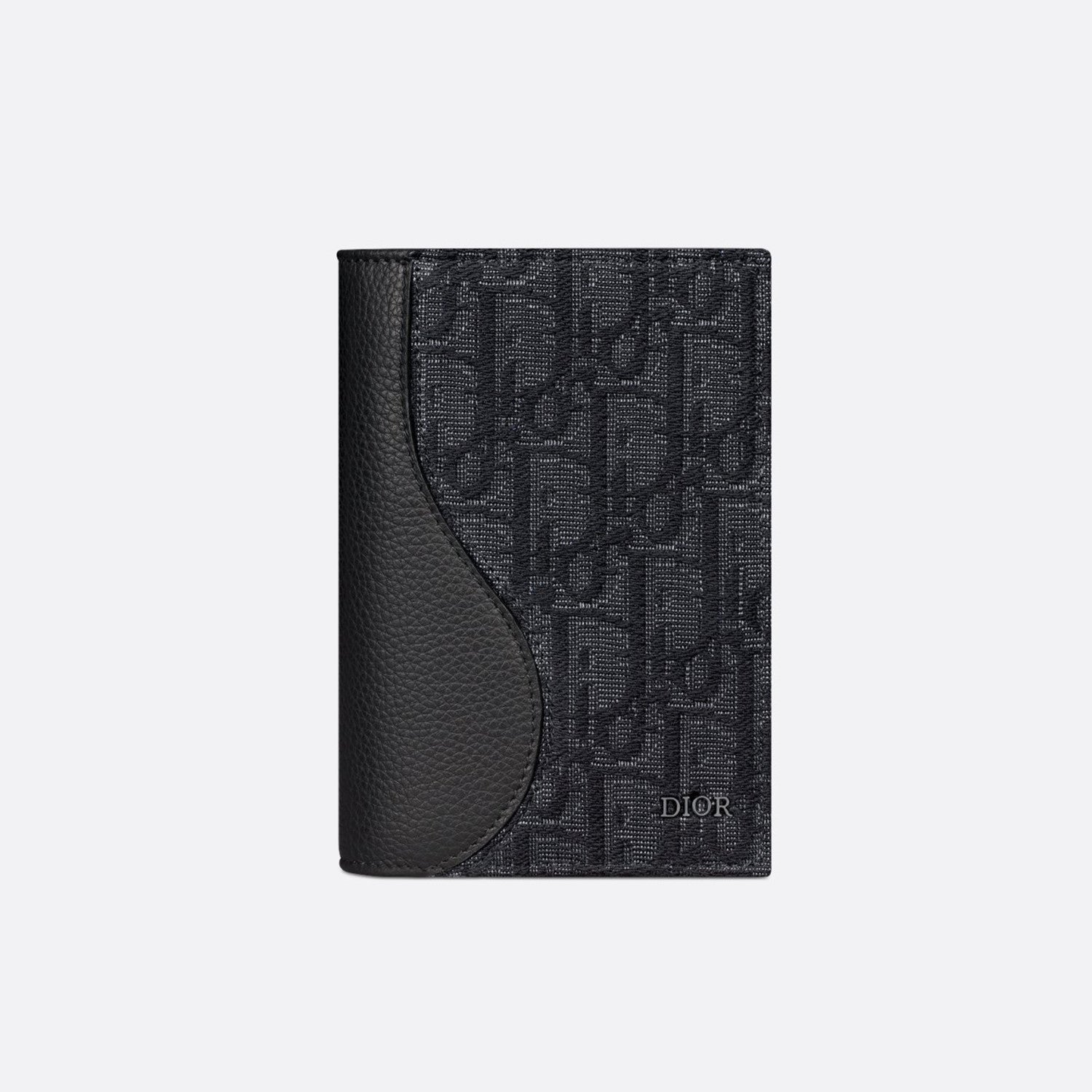 Dior Men's CD lcon Vertical Bifold Card Holder Passport Holder Casual Logo Solid Color Canvas Leather Saddle Passport Cover Wallet Purse Bags Bag 2ADCH169YKK-H00N #81355
