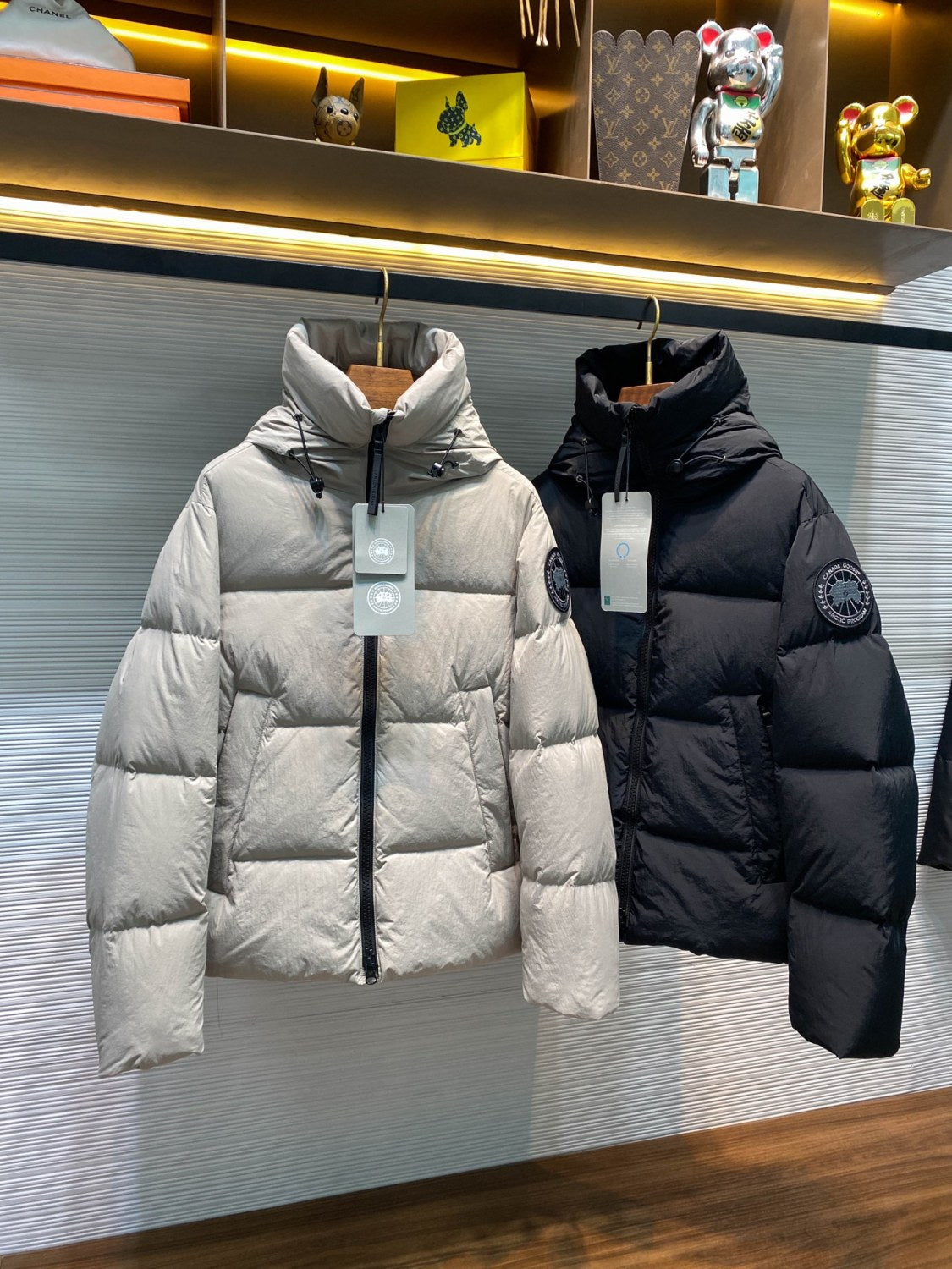 Canada Goose Crofton Men's And Women's Winter Fashion Casual Solid Color Hooded Zipper Windproof Nylon Hooded Down Jacket #79557