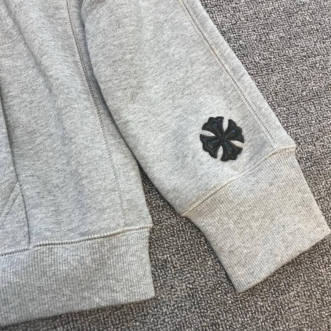 Chrome Hearts Men's Spring and Autumn Solid Color Letter Printed Zipper Hooded Long Sleeve Jacket #76471