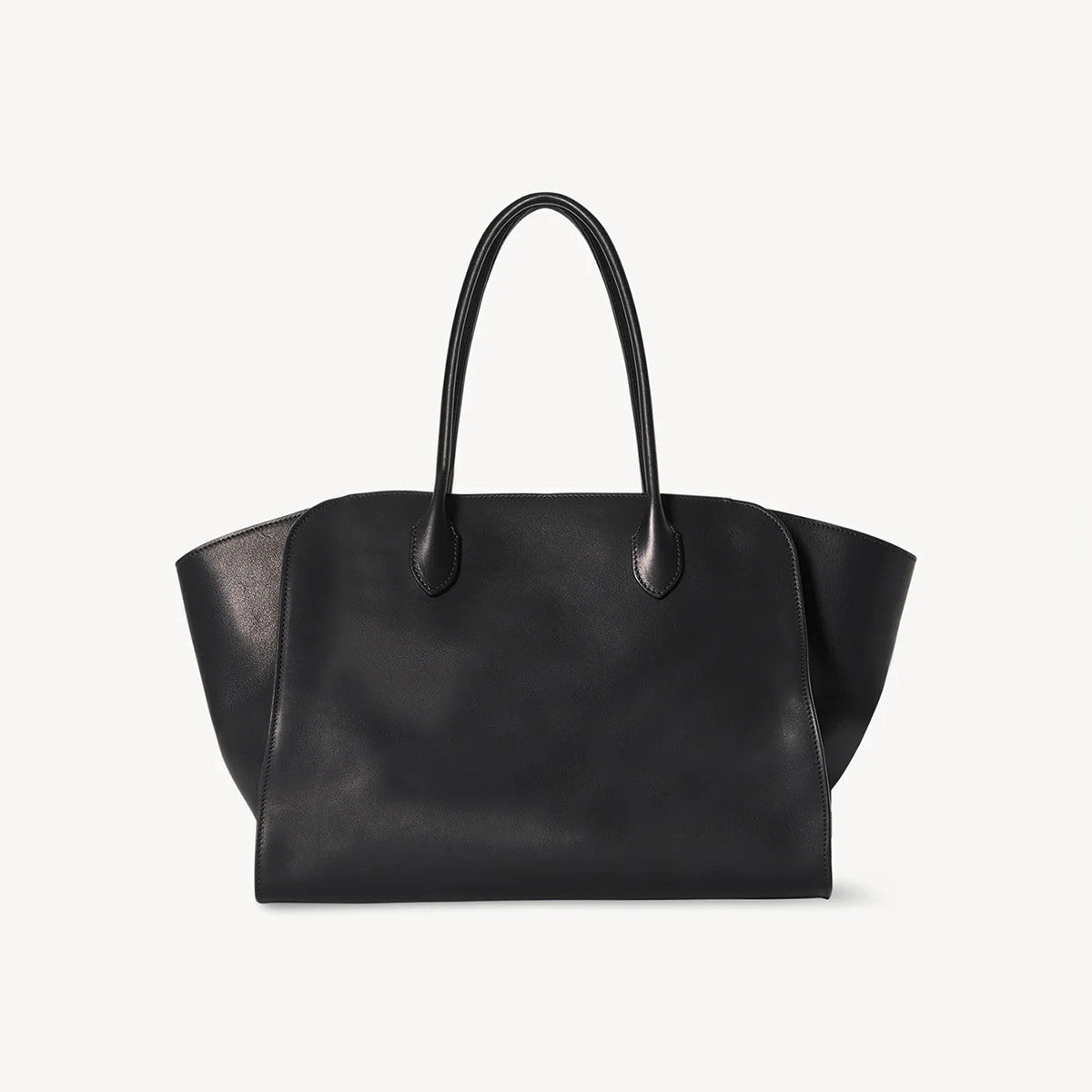 THE ROW Men's & Women's Marlo 14 Grained Leather Shopping Tote Solid Color Plain-Weave Leather Handbag Tote Bag Bags W1800L133BLANS #81731