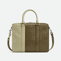 Bottega Veneta Intrecciato Men's Two Tone Adjustable Detachable Shoulder Strap Woven Calfskin Briefcase Handbag Bag Bags #77474